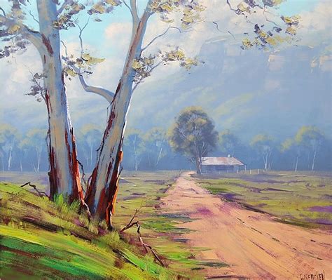 Rural Landscape Oil Painting Hand Painted Large Scale Rural Landscape