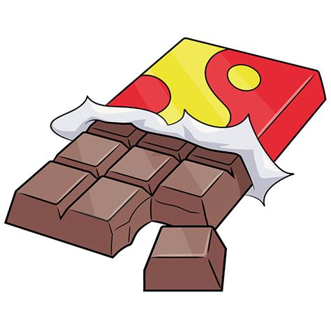 how to draw a chocolate bar really easy drawing tutorial
