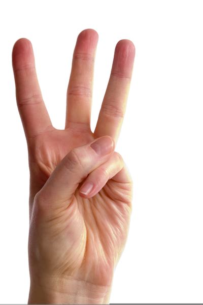 Three Finger Sign Free Images At Vector Clip Art Online