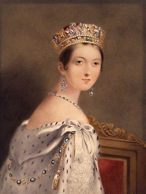 A Portrait Of Queen Victoria Wearing The Diadem By Warman