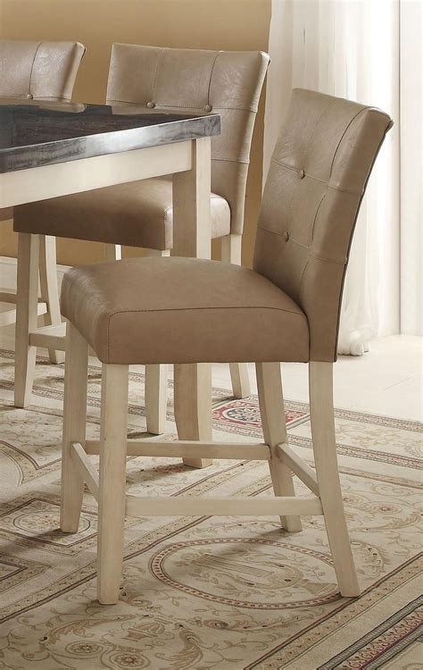 This set of counter height chairs would enhance the appeal of your living space. Acme Furniture Faymoor Transitional Counter Height Chair ...