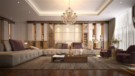 Luxurious Living Room On Behance