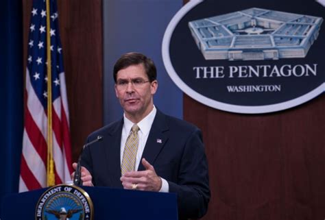 Defense Secretary Mark Esper Calls For Quick Drawdown Of Us Troops In