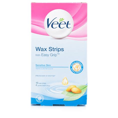 Veet Bikini And Underarm Wax Strips Sensitive Skin Chemist Direct