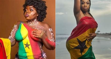 Ghanaian Lady Poses Completely Nude To Celebrate Her Countrys Independence Photos Netnaija