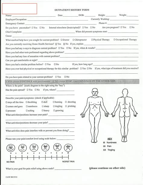 Physical Therapy Forms Template