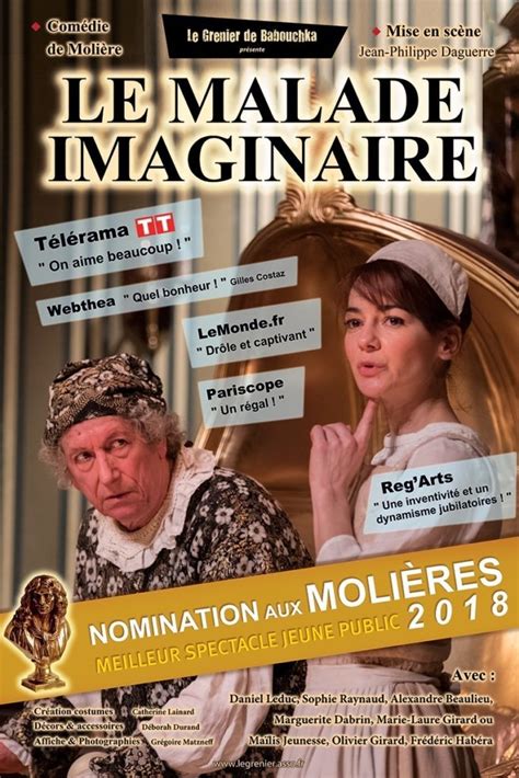 Le Malade Imaginaire Au Théâtre Saint Georges Jusquau 12 Mai