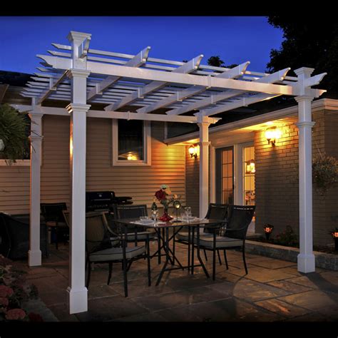 Tuscany Pergola Design Garden Vinyl Pergola Kit