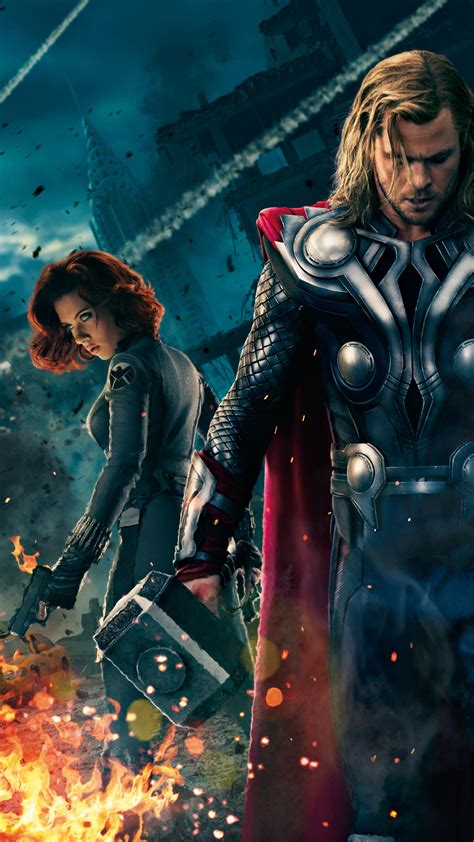 Free Download The Avengers Thor And Black Widow Best Htc One Wallpapers