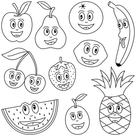 Imagini Pentru Fise De Colorat Legume Si Fructe Fruits For Kids