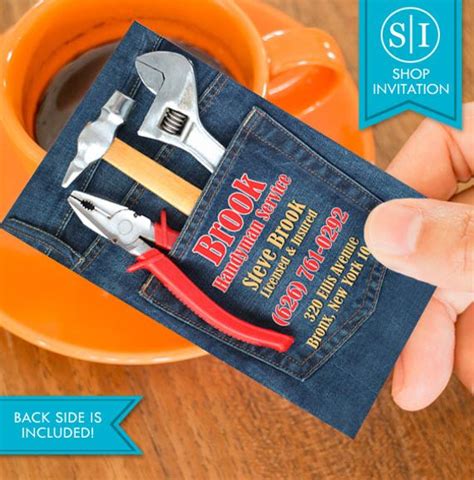 We have a variety of design options to choose from, so you're sure to find what you need. Handyman Business Card Free Shipping