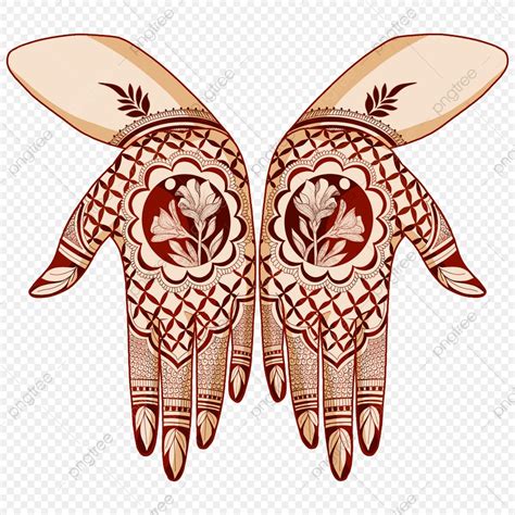 floral mehendi hands henna hands traditional ceremony png