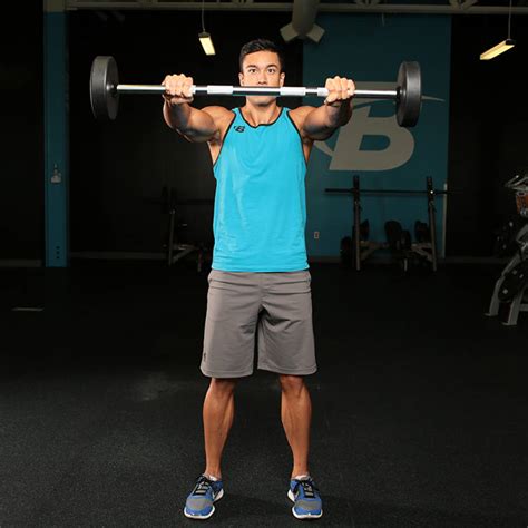 Barbell Front Raise Exercise Videos And Guides