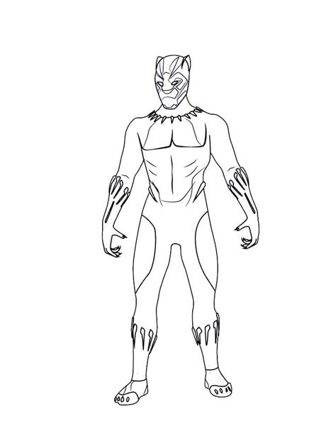 Black Panther Coloring Pages Coloringlib