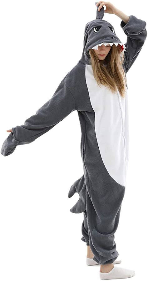 Pijama De Tiburón Para Adultos Disfraz De Cosplay De