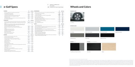 2016 Vw Golf E Brochure