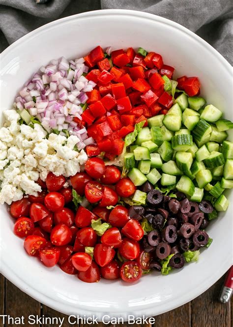 Mediterranean Chopped Salad Healthy And Beautiful That Skinny Chick