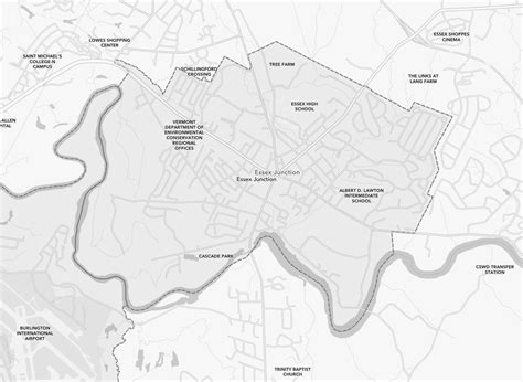 town boundaries updated to reflect city of essex junction geographic area names and codes