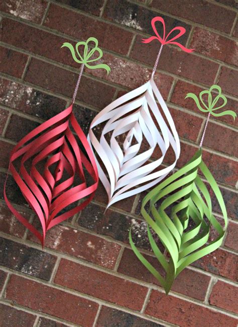 Diy Paper Christmas Spirals Happiness Is Homemade Christmas Crafts