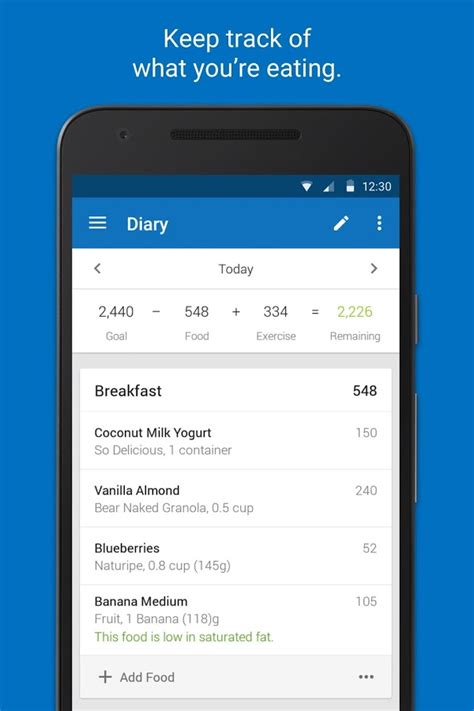 The layout is clear and easy to follow. Calorie Counter - MyFitnessPal for Android - Free download ...