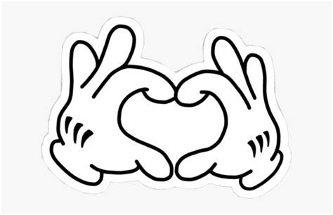 Mickey Hands ️ Mickey Mouse Hand Svg Hd Png Download Kindpng