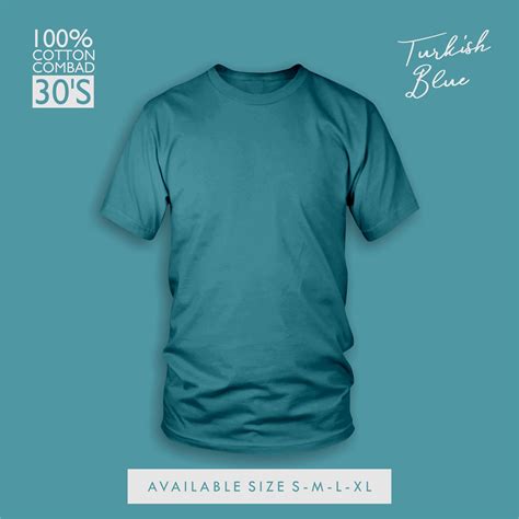 Detail Kaos Polos Biru Tosca Depan Belakang Koleksi Nomer 13