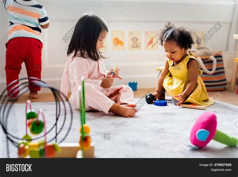 Little Kids Playing Image And Photo Free Trial Bigstock