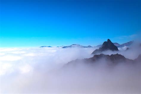 Sea Of Clouds Mountains Peak 5k Hd Nature 4k Wallpapers Images