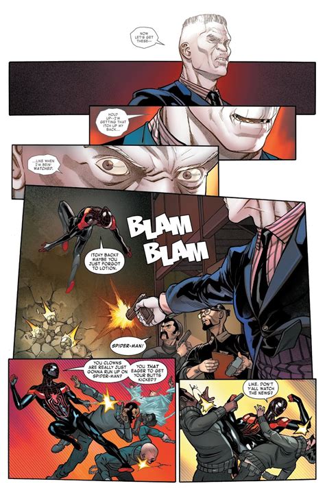 Spider Man Miles Morales And The Rhino Vs Tombstone Comicnewbies