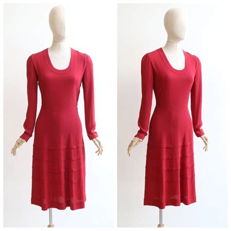 Vintage 1930s Dress Vintage 1930s Crepe Silk Dress Etsy Uk