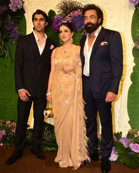Bobby Deol With Wife Tanya And Son Aryaman K4 Fashion