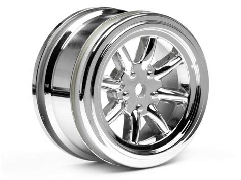 3807 Vintage 8 Spoke Wheel 26mm Shiny Chrome 0mm Offset