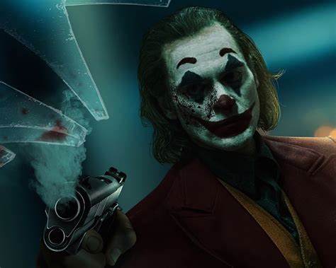 1280x1024 Joker With Gun Art 4k 1280x1024 Resolution Hd 4k Wallpapers Images Backgrounds