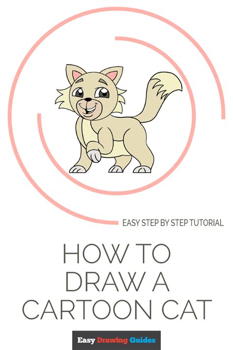 How To Draw A Cartoon Cat Easy Drawing Guides