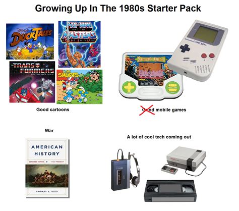 Growing Up In The 1980s Starter Pack Rstarterpacks
