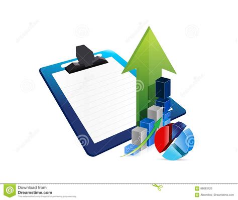 Clipboard Business Profits Concept Illustration Stock Photo Image Of