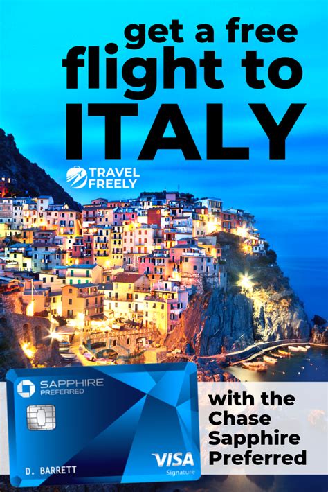 Maybe you would like to learn more about one of these? Get a free card to Italy with the best rewards travel card - Chase Sapphire Preferred! See how ...
