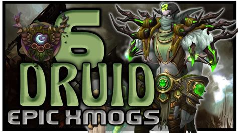 World Of Warcraft Shadowlands Unique Druid Transmog Sets Youtube