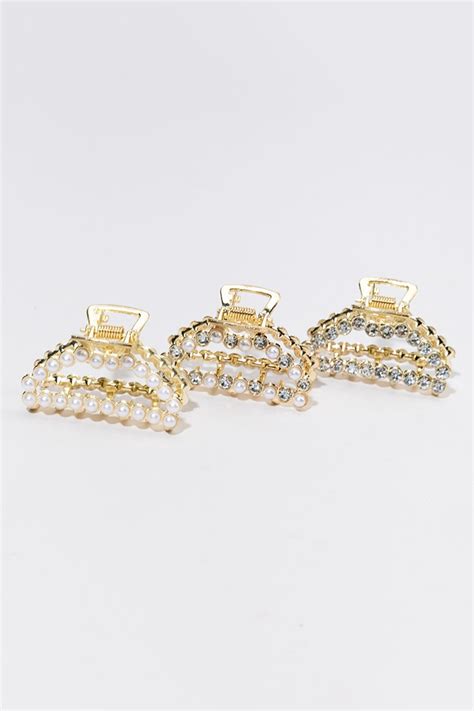 Yasmine Golden Pearl Mini Claws
