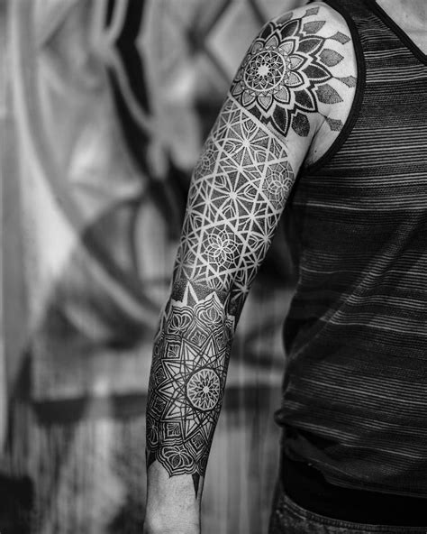 Sacred Geometry Tattoo Sleeve Fabian Mabe