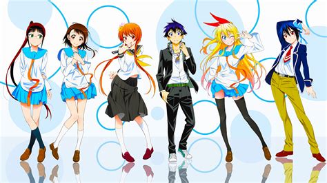 wallpaper nisekoi ichijou raku kirisaki chitoge onodera kosaki miyamoto ruri tachibana