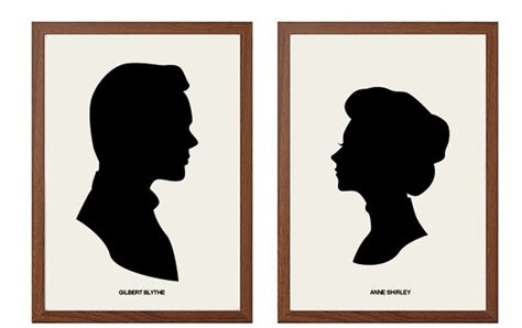 Gilbert Blythe And Anne Shirley Silhouette Prints By Sealhouette