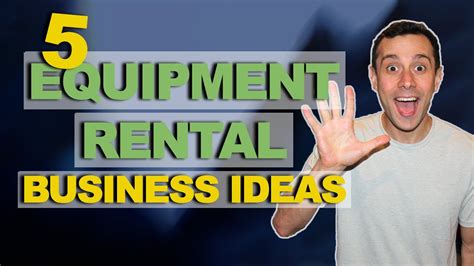 Untapped Equipment Rental Business Ideas That Can Make You Rich Youtube