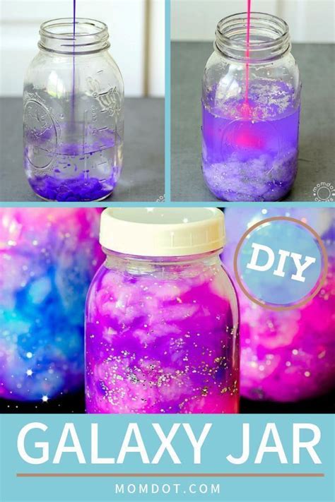 Galaxy Jars Diy Hold The Galaxy Glowing In Your Hands Diy Galaxy