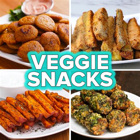 Veggie Snacks 4 Ways Recipes