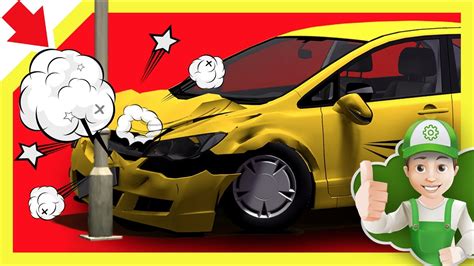 Cartoon Cars Crashing Vehicle Animation Of Cars Car Kids Video