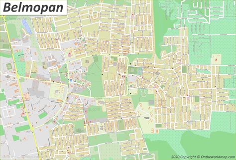 Detailed Map Of Belmopan 