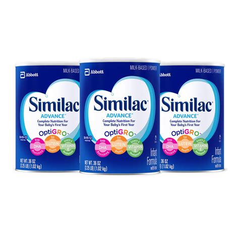 Similac Advance Infant Formula Powder 3 225 Lb Cans