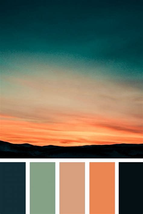 Pin By Kate Schneider On Kamer In 2020 Sunset Color Palette Color
