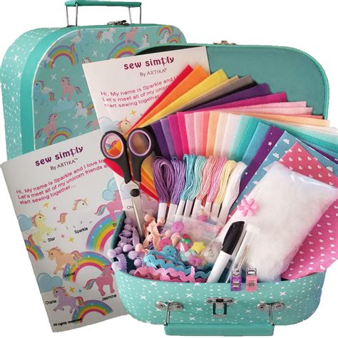 Artika Sewing Kit For Kids Diy Craft For Girls The Most Wide Ranging